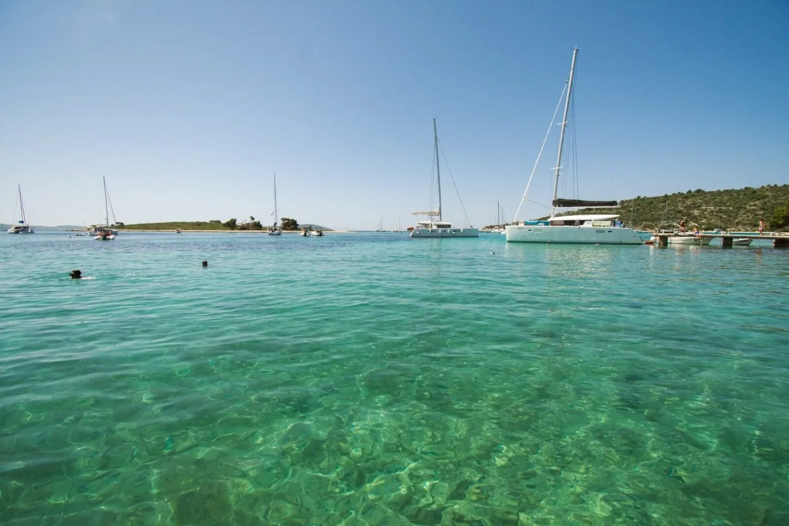 A boat trip to the Blue Lagoon near Split