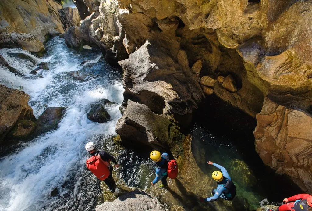 Canyoning in cetina canyon