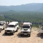 Dirt road parking in split