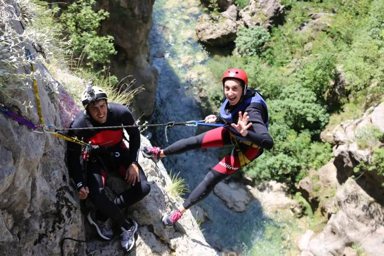 Extreme canyoning cetina