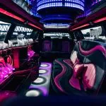 Inside limo