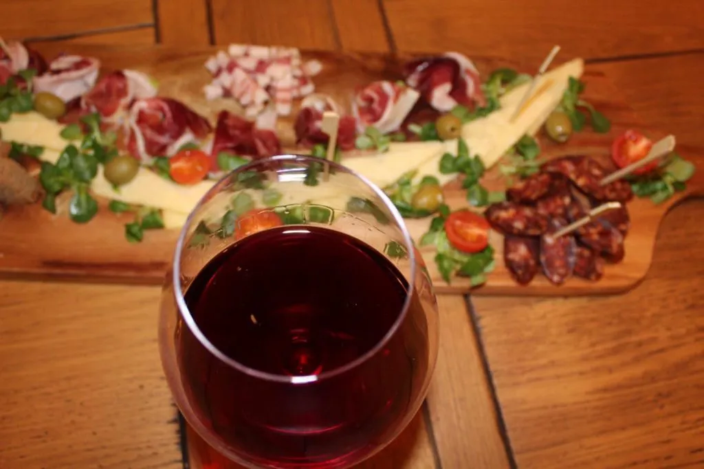 Plate of delicious croatian cuisine