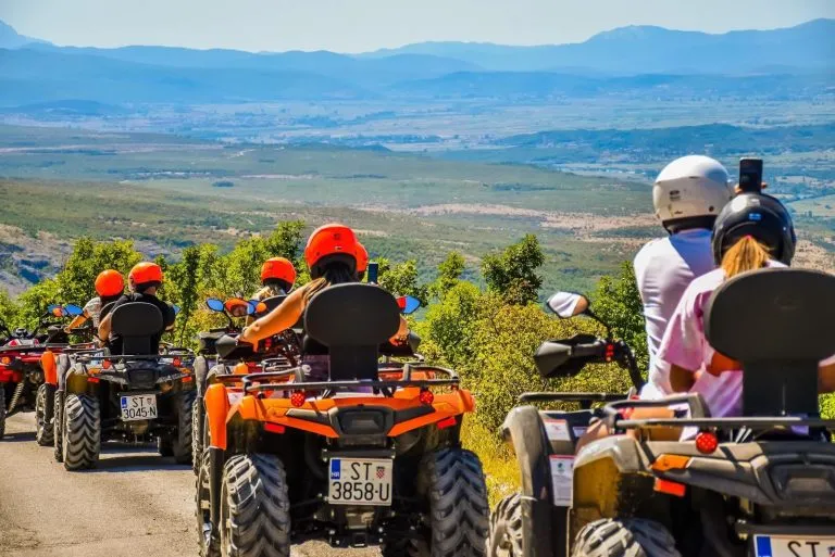 Quad tour in the dalmatian landscape