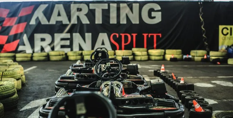 Race car on the track