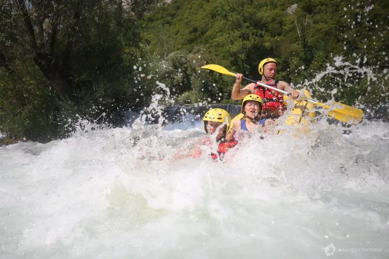 Rafting fun split