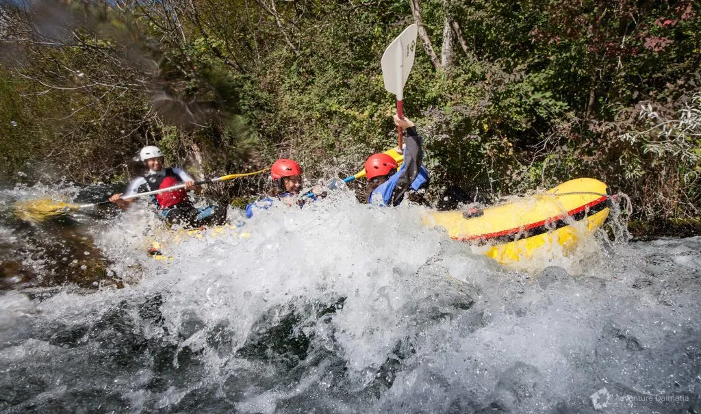 Rafting im sonnigen Dalmatien