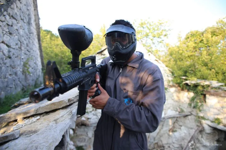 Bereit für die Paintball-Schlacht