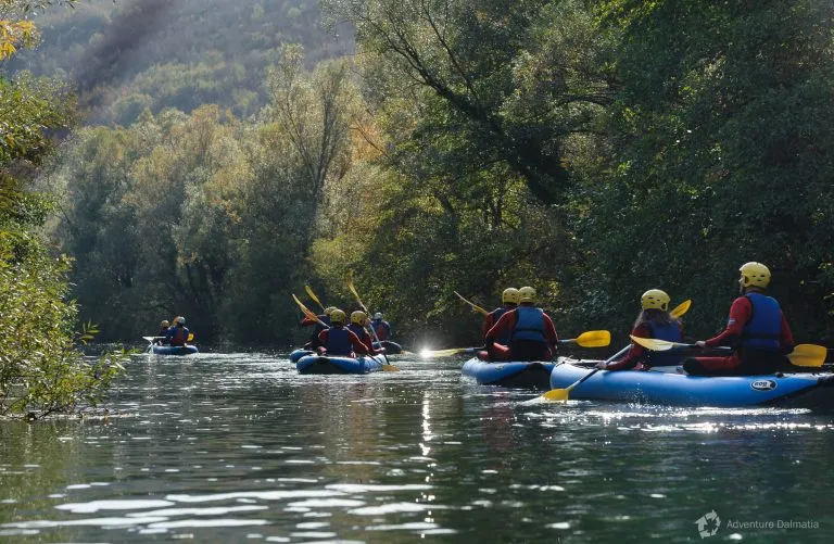 River kayaking in split