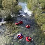 Tubing fluviale diviso in due