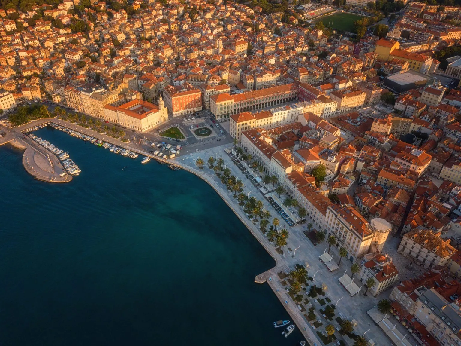 Split from the air in the evening
