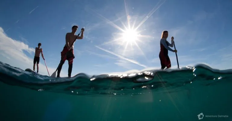 Sunny adriatic coast sup