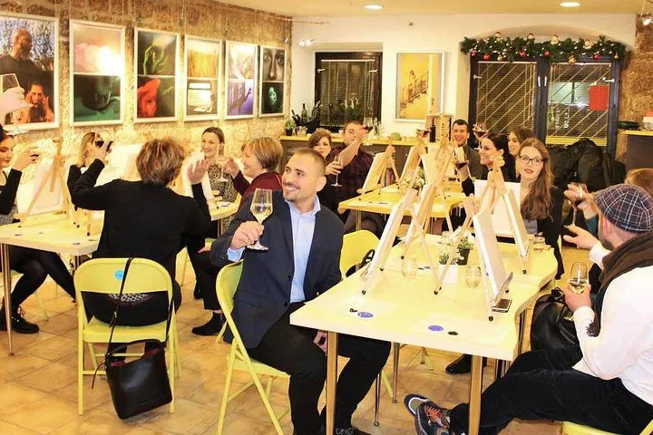 Sunny outdoor table seating