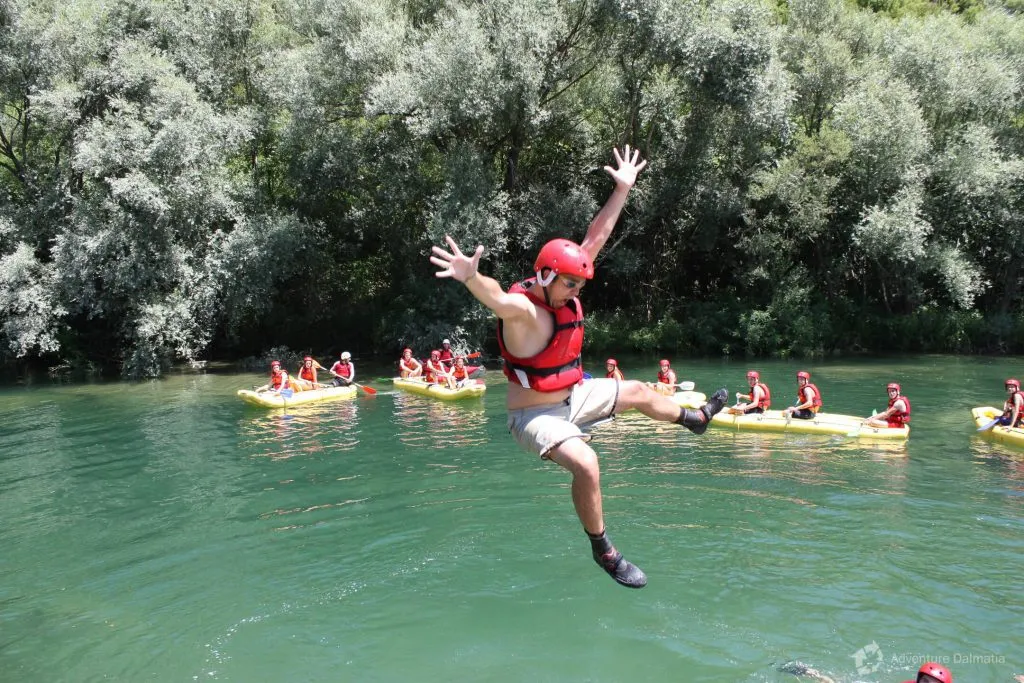 Zeit für eine Abkühlung beim Rafting