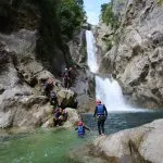 Waterfall views canyoning
