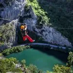 Zipline Fluss Cetina