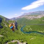 Zipline atemberaubende Ausblicke rund um Split