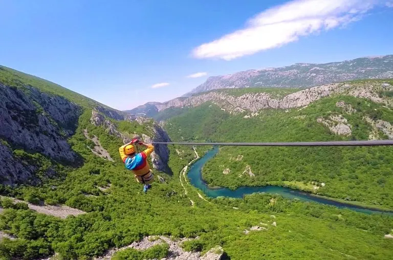 Zipline stunning views around split