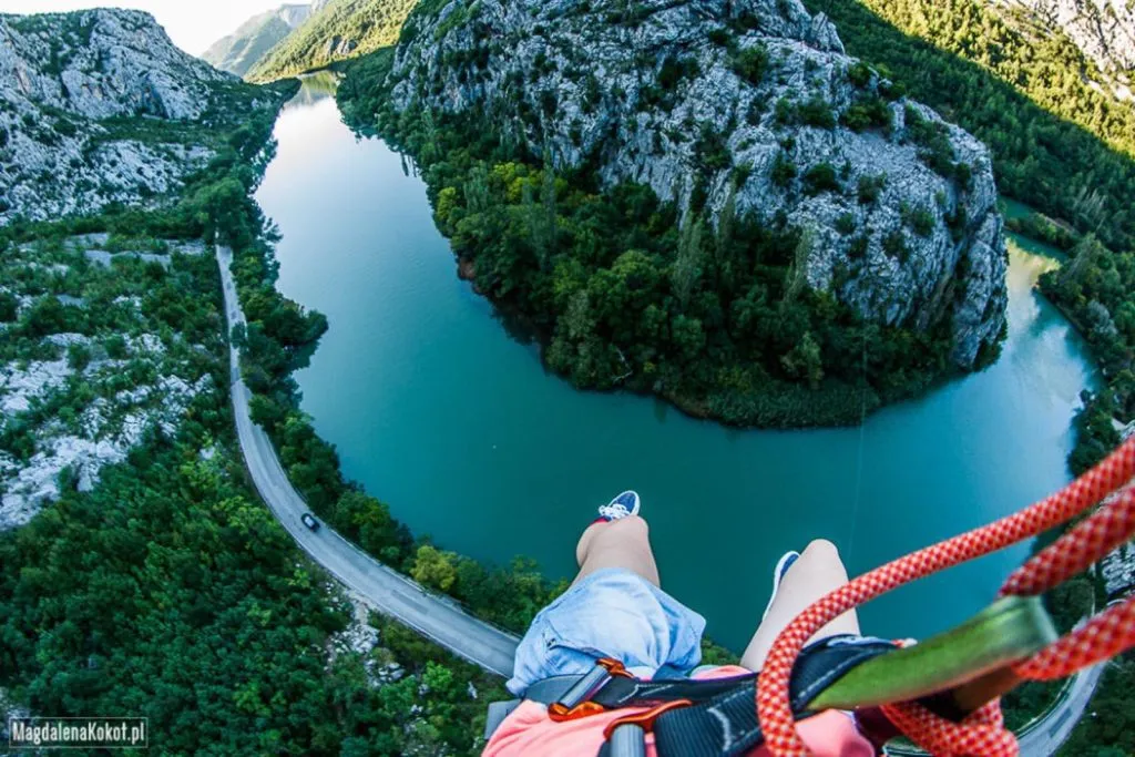Zipline-Aussichten geteilt