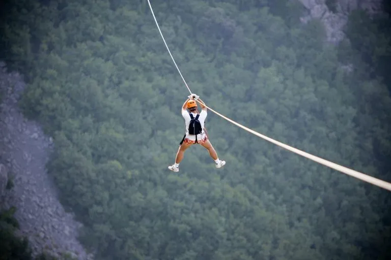 Ziplining
